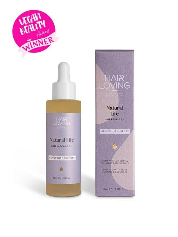 natural life menopause hair care product 