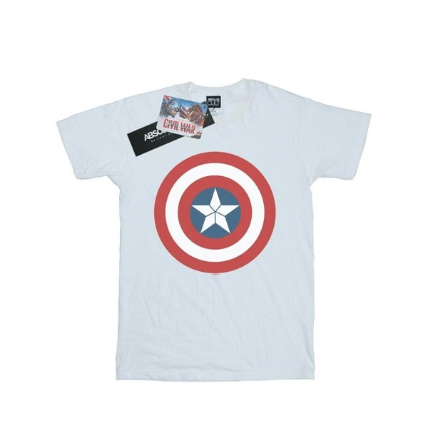 Marvel Boys Captain America Civil War Shield T-Shirt - White