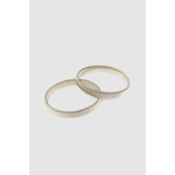 Limehaus Silver Metal Armband Set