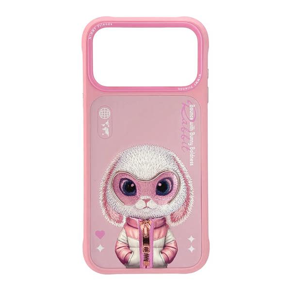 Nimmy Friends Nimmy Cool & Cute 2.0 Rabbit Case with MagSafe for iPhone 17 Pro Max 6.9" Pink - N-KMLL-IP17-PRO-MAX-08-A
