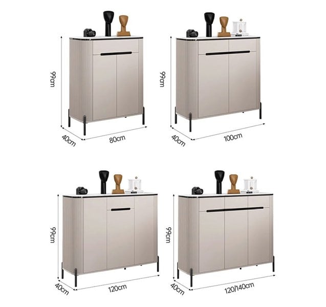 Samantha Shoe Storage, Off White with shoe storage and coat rack