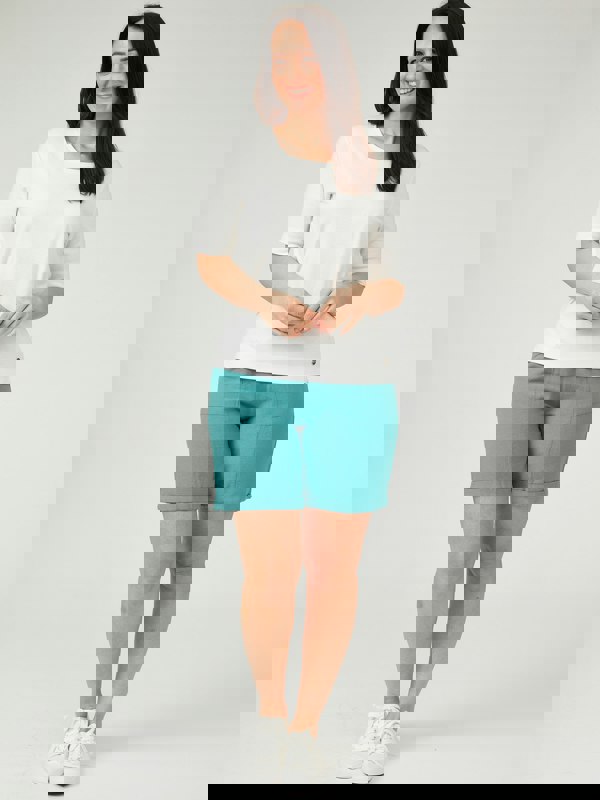 PennyPlain Linen Shorts - Sea Green