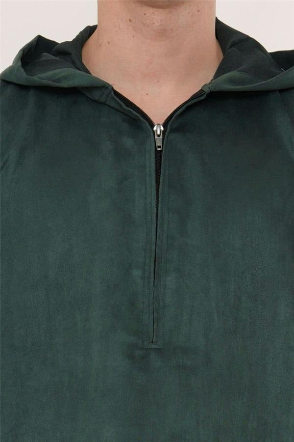 Infinity Leather Men's Hooded Eid Moroccan Jubba Robe Ramadan Eid Thobe - HM12