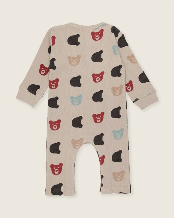 Stone Smiling Bear Print Romper - image 5