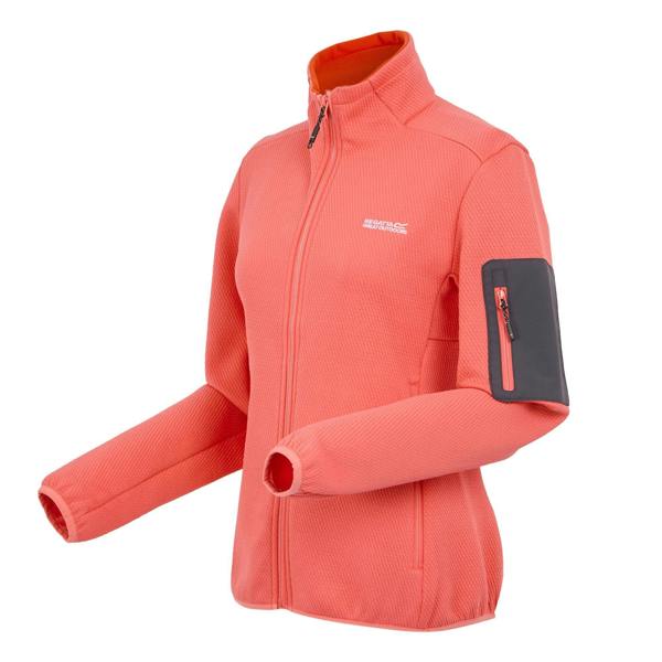 Regatta Womens/Ladies Aldean Hiking Jacket - Peach Bloom/Light Vanilla - 