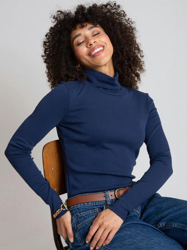 Kite Womens Organic Portesham Roll Neck Jersey Top