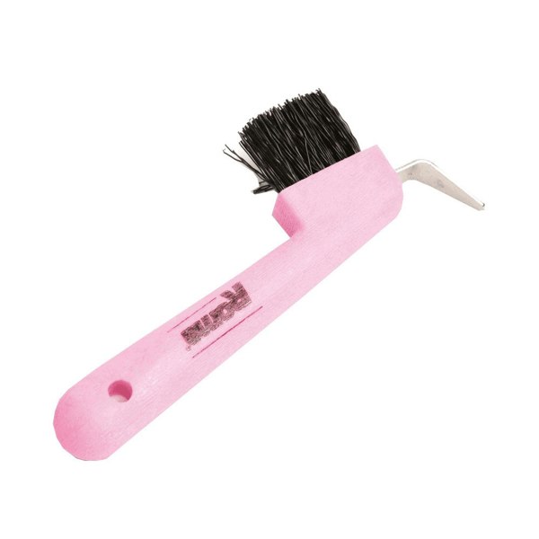 Lincoln Hoof Pick With Brush - Pink