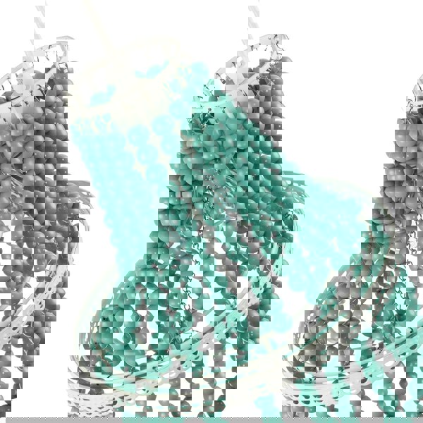 Shabby Chic Ornate Chandelier Pendant Shade with Round Duck Egg Pearls Image 3