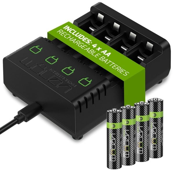 Charger plus 4 x AA 2100MaH