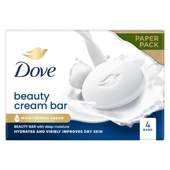 Dove Orignal Moisturising Beauty Cream Bar for Soft & Smooth Skin 4x90g, 4 Pack