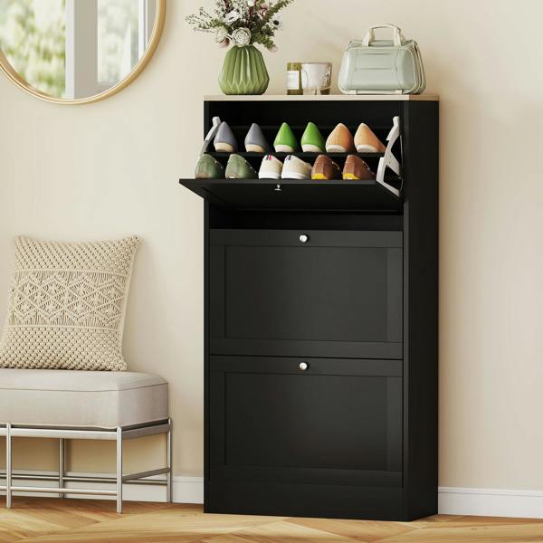 Flip-down Shoe Cabinet