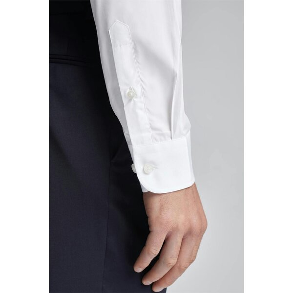 Alexandre Silver Alexandre Tailored Fit Luxury White Poplin Shirt