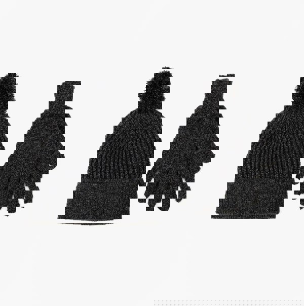 Totes Toasties Hat & Glove Set Mens Black / Grey