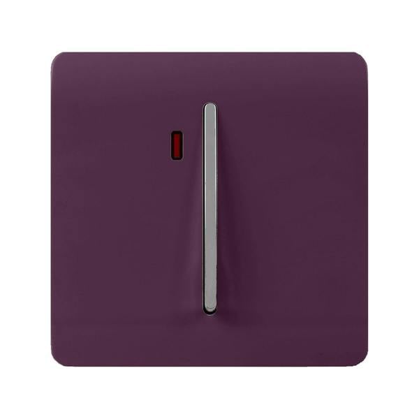 Trendi Switch 1 Gang 20 Amp Heavy Duty Rocker Switch in Plum Purple
