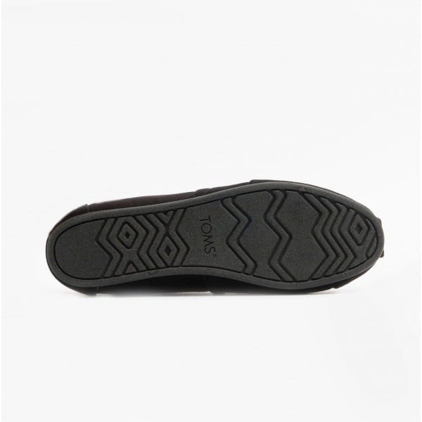 TOMS ALPARGATA Womens Cotton Espadrille Black