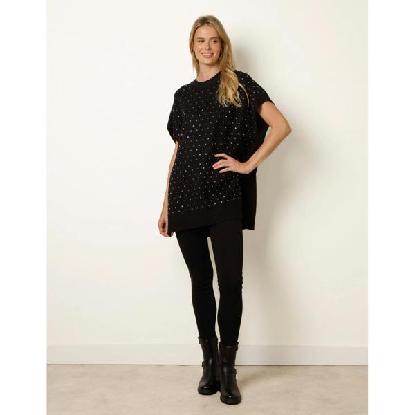 Blue Vanilla Diamante Sleeveless Knit Vest