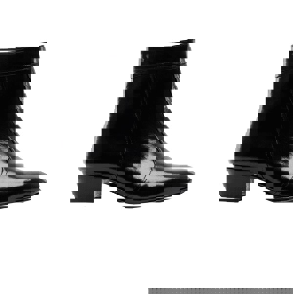 Club Cubano EMMANUEL Mens Smooth Leather Cuban Heel Boots Black