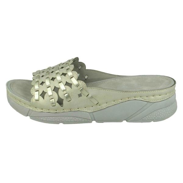 Spot On Ladies Spot On Mid Wedge Mules F10945