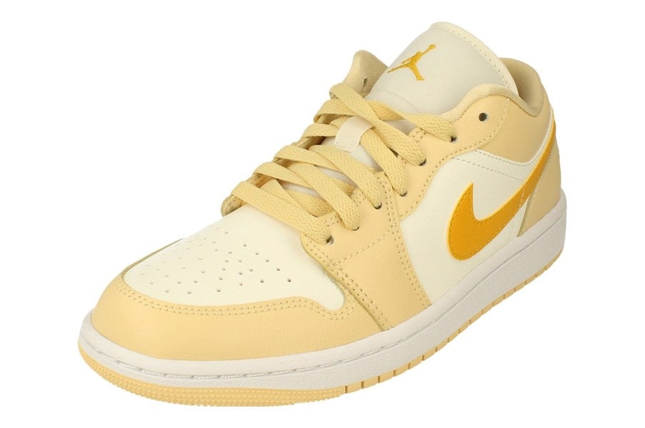 Nike Womens Air Jordan 1 Low Trainers Dc0774  170 - Sail Yellow Chrome Pale Vanilla 170 - Photo 0