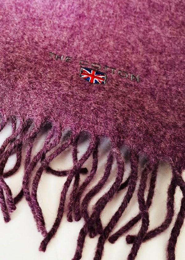 made in UK scarves for men - bayzantium colour - The Cotton