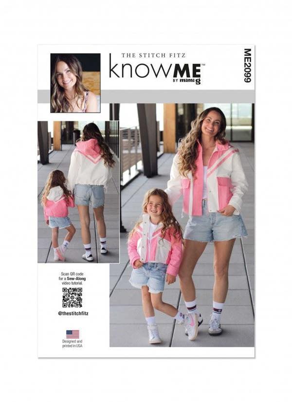 Know Me Sewing Pattern 2099, Jackets for Kids, Women, A (S - L / S - XL) - Intermediate