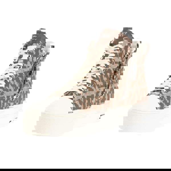 DKNY Womens/Ladies Yaser Lace Up Trainers - Beige - 