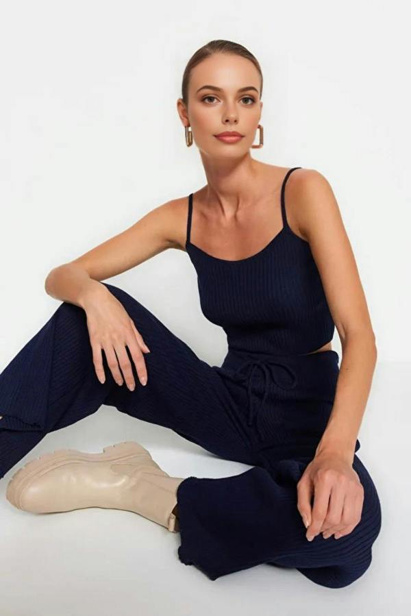 WOVCOR 3-Piece Knit Cardigan, Top & Pants Set