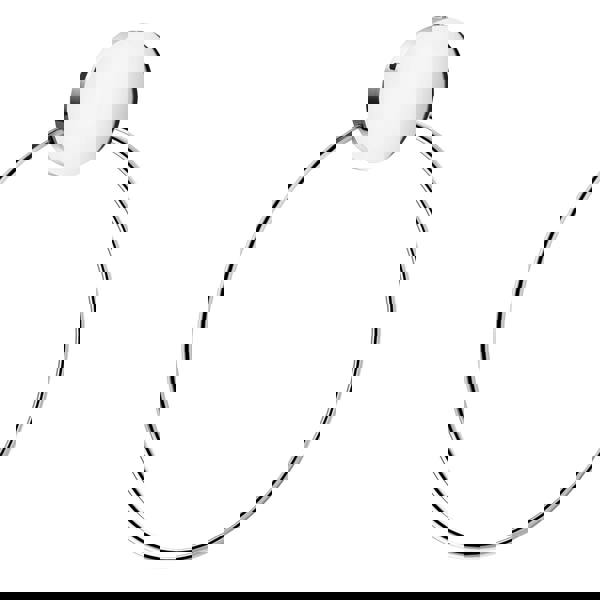 Chromed stainless steel towel ring