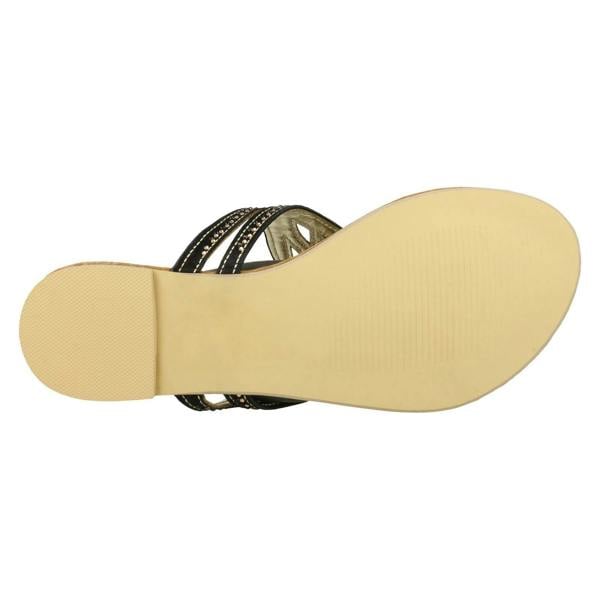 Savannah Ladies Savannah Jewelled Toe Post Sandals