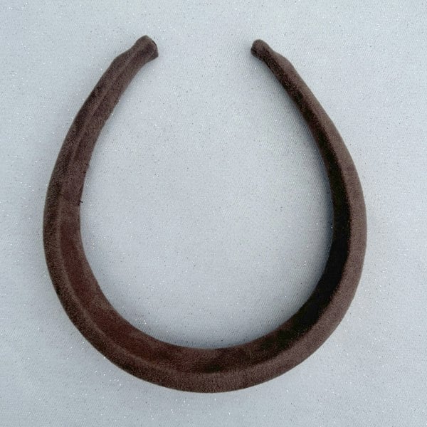 Brown Suede Headband, Brown Vegan Suede Headband, Neutral Headband, Brown Headband