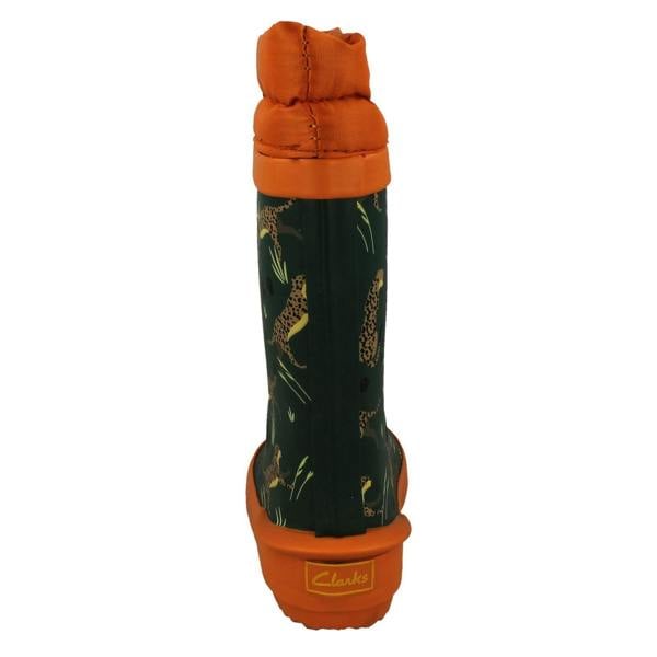 Clarks Childrens Clarks Creature Detailed Toggle Top Wellington Boots Tarri Race