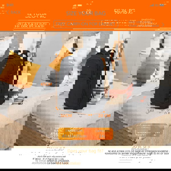 Flight Knight Underseat Backpack 45x36x20cm easyJet Ryanair Free Carry On Luggage