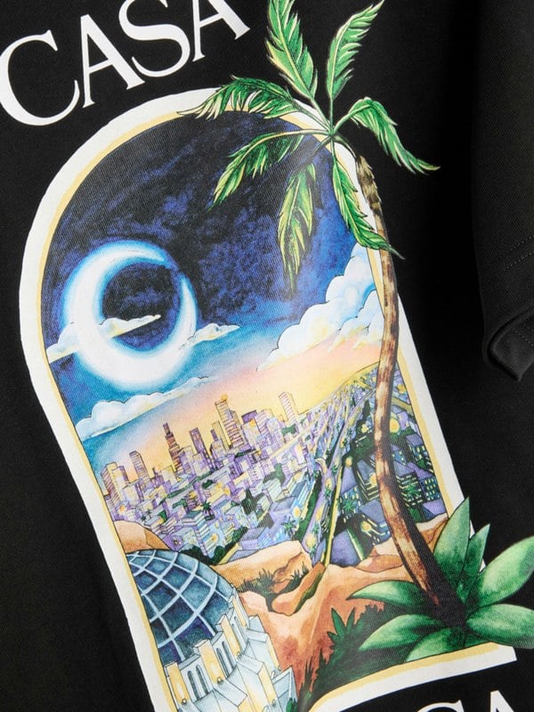 Supplied Fashion Casablanca LA Nights T Shirt Black - Mens