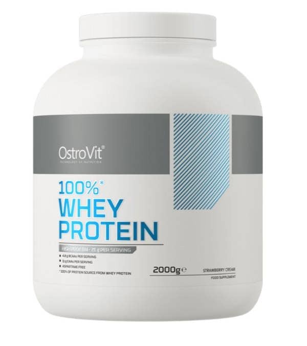 OstroVit 100% Whey Protein, Strawberry Cream - 2000g