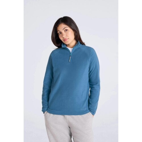 Animal Womens Prague Half-Zip Fleece - Light Blue