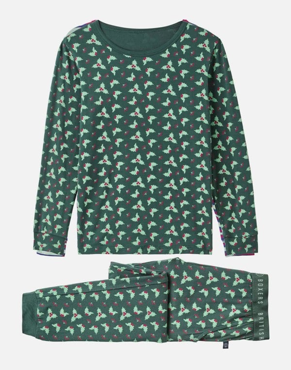 British Boxers Children's Bamboo Pyjama Set – Jolly Holly