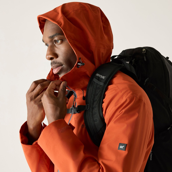 Regatta Mens Oklarna Waterproof Jacket - Brick Red