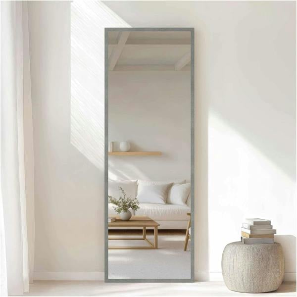 Nielsen Star Aluminium Wall Mirror - Rectangular - Grey