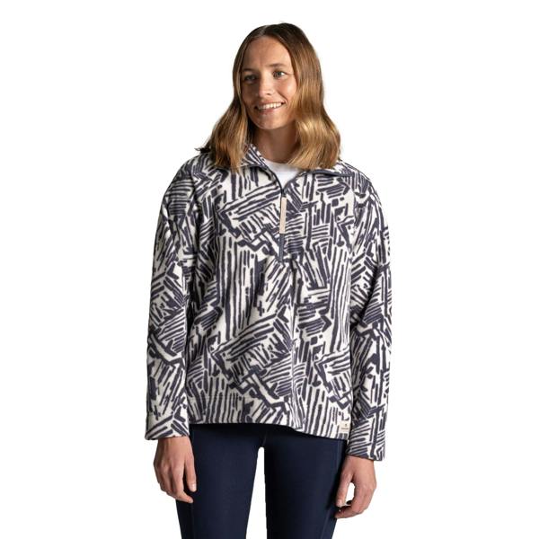 Craghoppers Womens/Ladies Annjela Graphic Print Half Zip Fleece Top - Anthracite - 