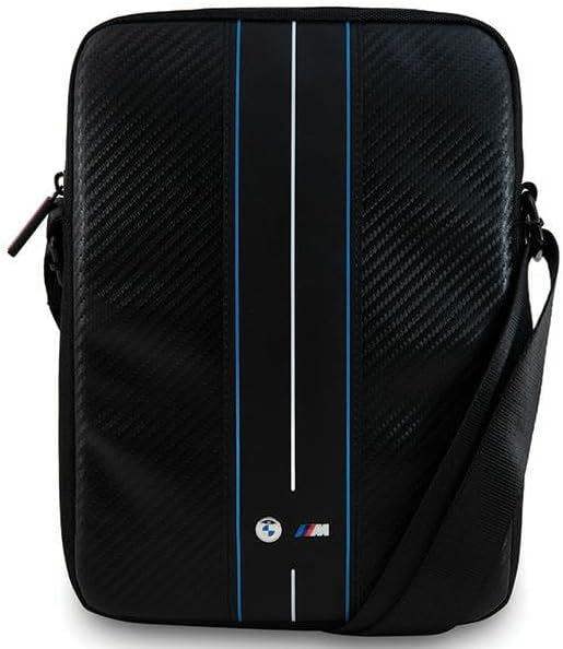BMW M Series Carbon Blue Stripes Bag for 9-10" Tablets Black - BMTB10COMSCAKL