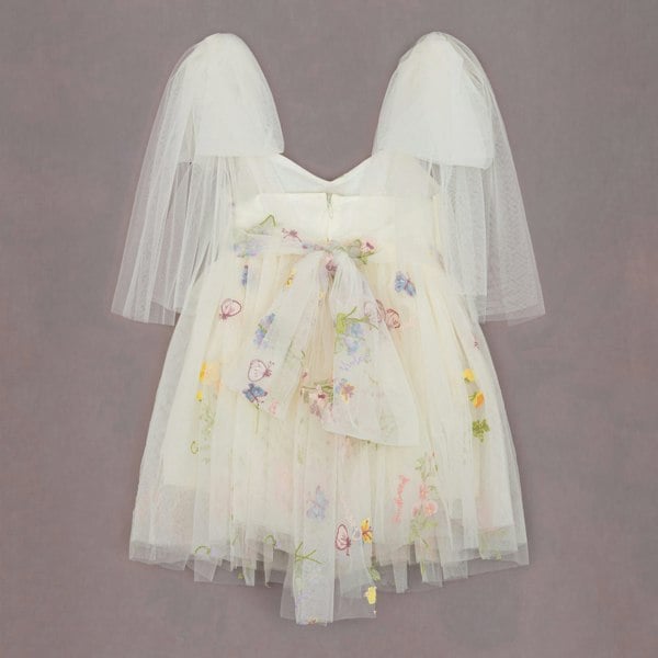 baby girls angel embroidered dress