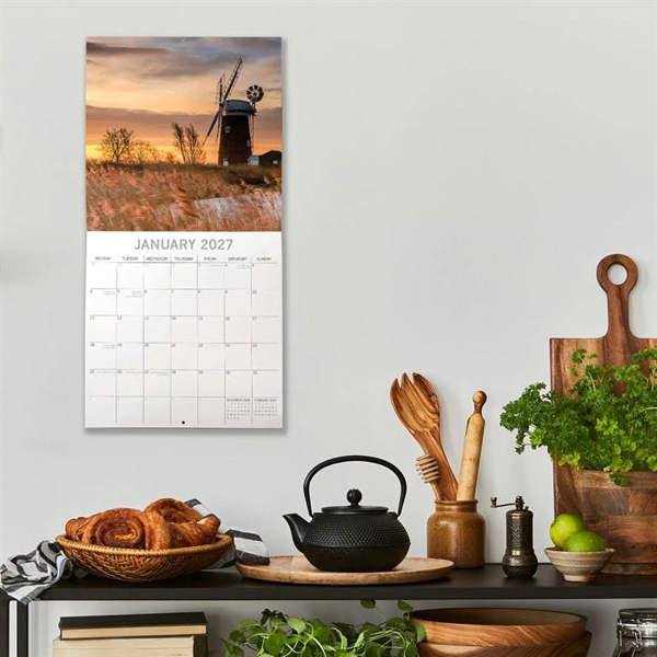 Norfolk Calendar 2027, Wall Calendars, Month To View, Travel, Gift