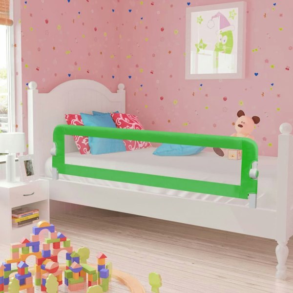 Berkfield Toddler Safety Bed Rail 2 pcs Green 150x42 cm