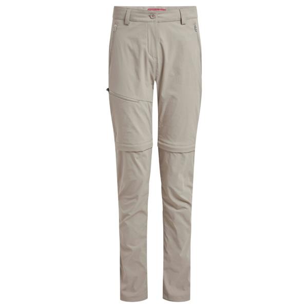 Craghoppers Womens/Ladies Pro III Nosilife Convertible Trousers - Soft Mushroom
