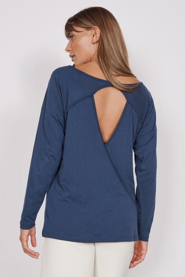 Jeetly.comNora Navy Lightweight Training TopActivewear