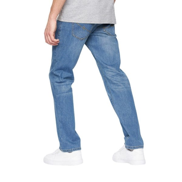 Crosshatch Mens Bandol Straight Leg Jeans - Light Wash