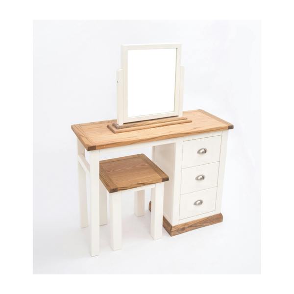 Cabinet Bits Tropea 3 Drawer Dressing Table Set Chrome Cup Handle