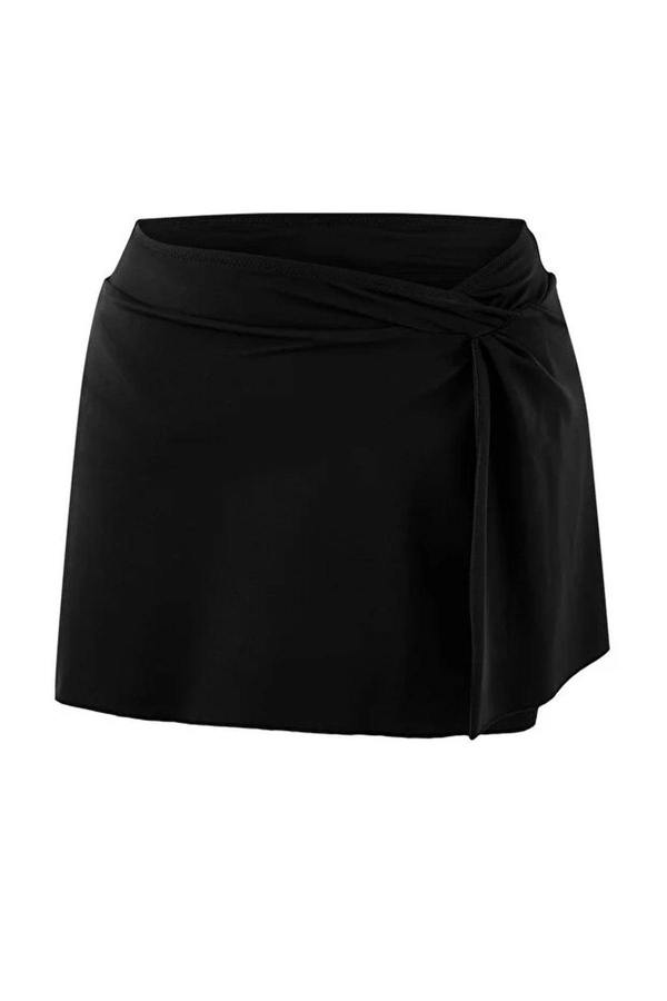 WOVCOR Regular Waist Slit Detail Skirt Bikini Bottom