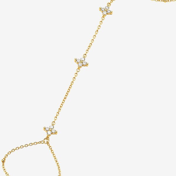 Uchi & Soto Kinmokusei Gold and Stone Hand Chain