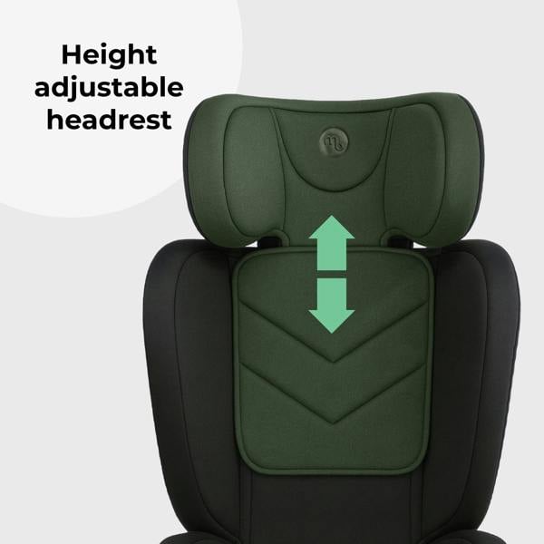 My Babiie MBCS23 High-Back Booster R129 Car Seat with ISOFIX - Forest Green